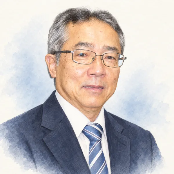 所長 岡本由貴夫(イラスト)